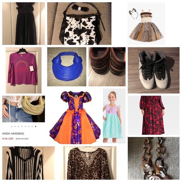 NWT- Women Mid Rise Relaxed Straight Leg- Brown Leopard Jean - Picture 8 of 8